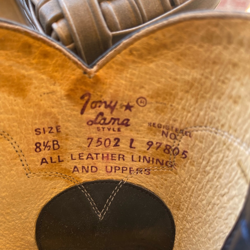 Tony Lama Blue Roper Boots - Picture 6 of 6